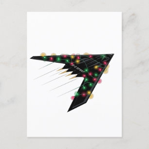 B2 Stealth Spirit Christmas Aeroplane Jet Digital Holiday Postcard