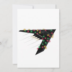 B2 Stealth Spirit Christmas Aeroplane Jet Digital Invitation