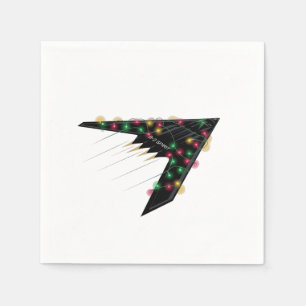 B2 Stealth Spirit Christmas Aeroplane Jet Digital  Napkin