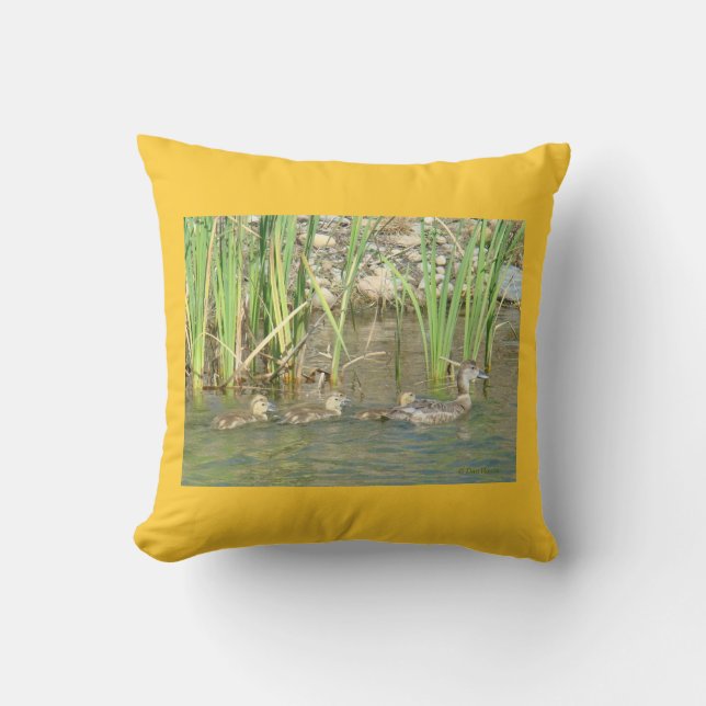 B34 Mother Duck and Ducklings Cushion (Front)