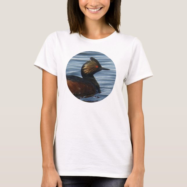 B41w Eared Grebe T-Shirt (Front)