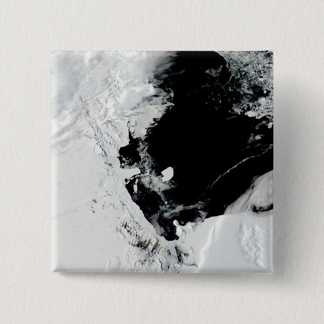 B-15J iceberg in the Ross Sea, Antarctica 15 Cm Square Badge (Front)