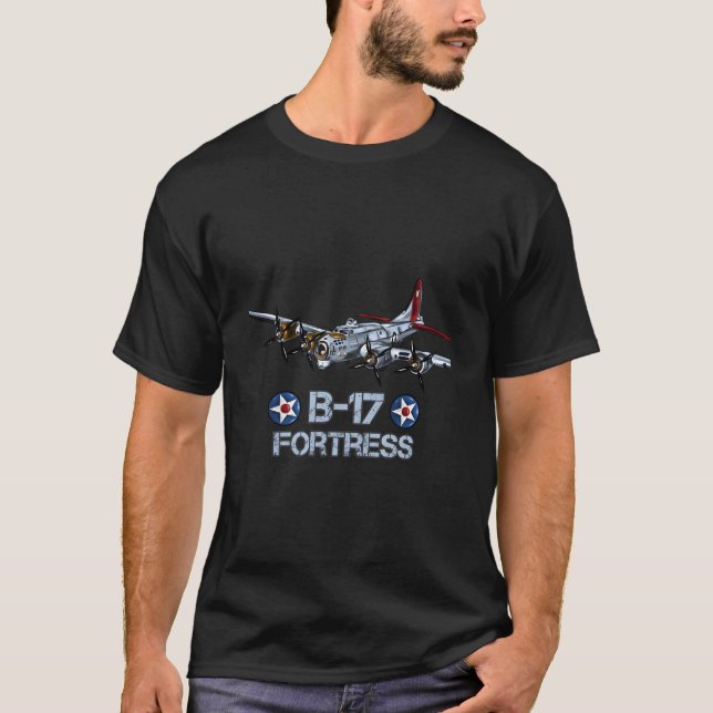 B-17 Flying Fortress Bomber T-Shirt (Front)