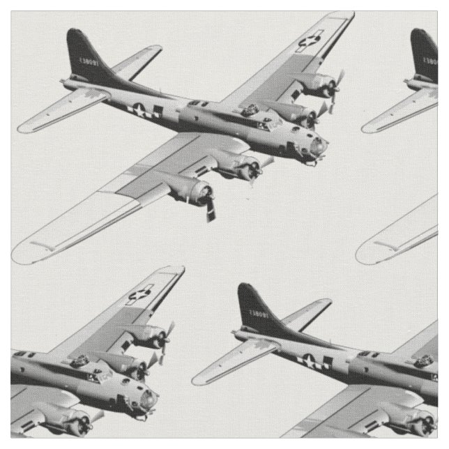 B-17 Flying Fortress Fabric (Close Up)