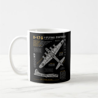 B-17 Flying Fortress Ww2 B-17G Bomber Aviation Coffee Mug