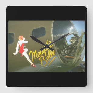 B-17 "Memphis Belle_Military Aircraft Square Wall Clock