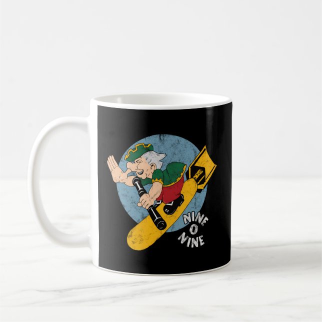 B-17 Nine-O-Nine Nose B17 Flying Fortress Ww2 Bomb Coffee Mug (Left)