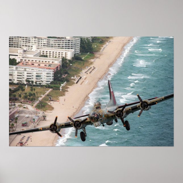 B-17 Off Florida Coast Poster (Front)