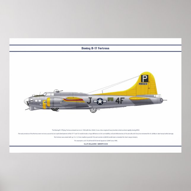 B-17G USA 837BS 1 POSTER (Front)