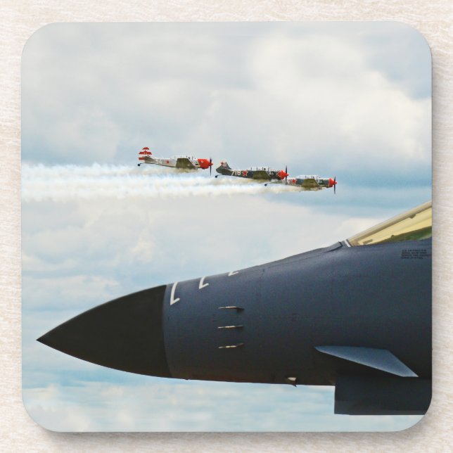 B-1 Bomber and WWII Fighters Coaster (Front)