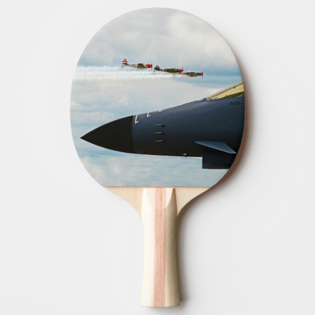 B-1 Bomber and WWII Fighters Ping Pong Paddle (Front)