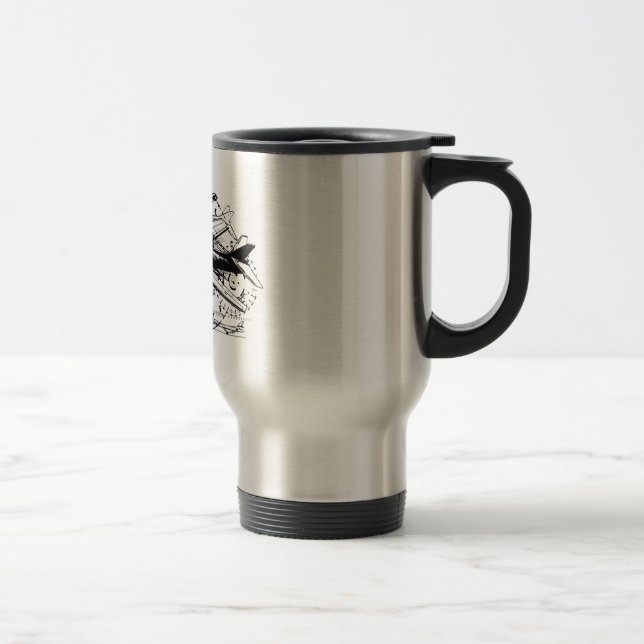 B-1 Lancer 15 oz Travel/Commuter Mug (Right)