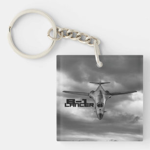 B-1 Lancer Square (double-sided) Keychain