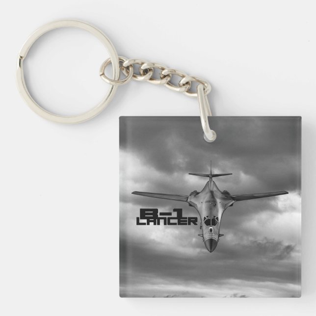 B-1 Lancer Square (double-sided) Keychain (Front)