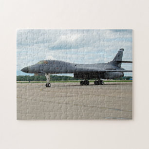 B-1B Lancer Bomber on Ground Jigsaw Puzzle