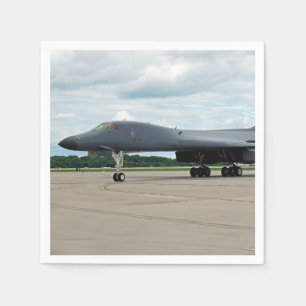 B-1B Lancer Bomber on Ground Napkin