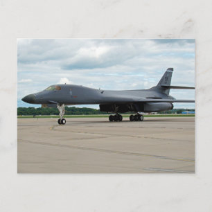 B-1B Lancer Bomber on Ground Postcard