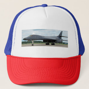 B-1B Lancer Bomber on Ground Trucker Hat