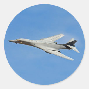 B-1B Lancer Bomber Wings Swept Classic Round Sticker