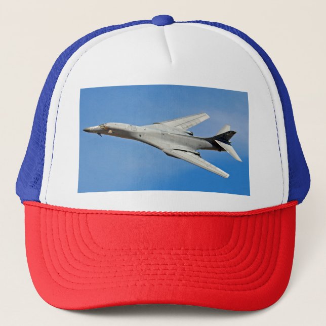 B-1B Lancer Bomber Wings Swept Trucker Hat (Front)