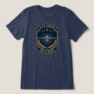 B-1B Lancer Veteran Military Bomber Aircraft Tri-Blend Shirt