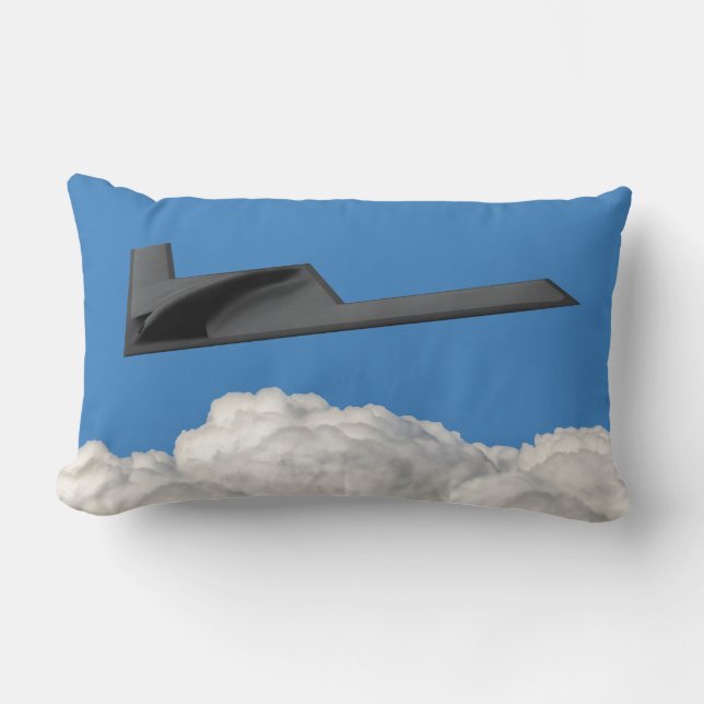 B-21 Raider Stealth Bomber Lumbar Cushion (Front)