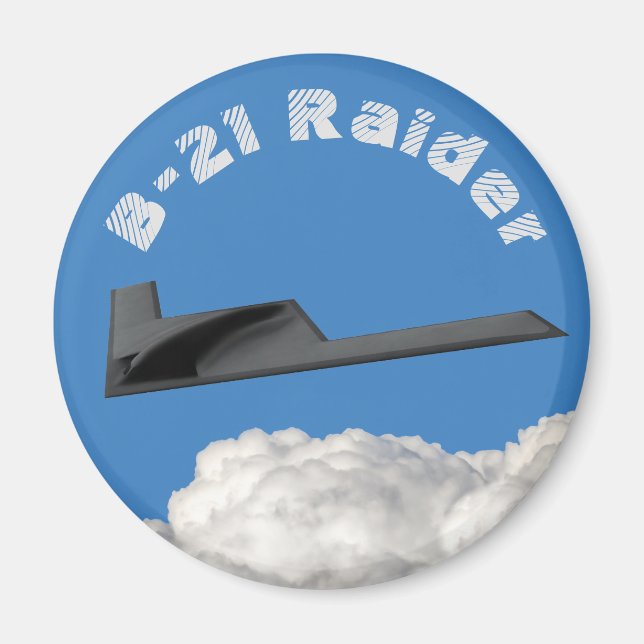 B-21 Raider Stealth Bomber Magnet (Front)