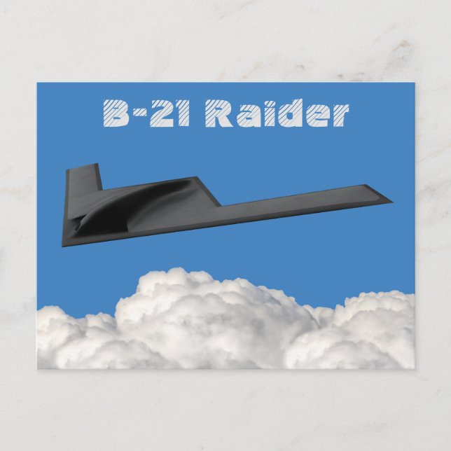 B-21 Raider Stealth Bomber Postcard (Front)