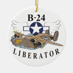 B-24 Liberator Ceramic Tree Decoration