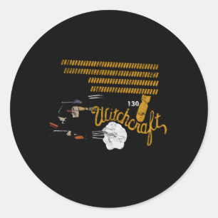 B-24 Liberator Witchcraft Ww2 Bomber Nose Classic Round Sticker