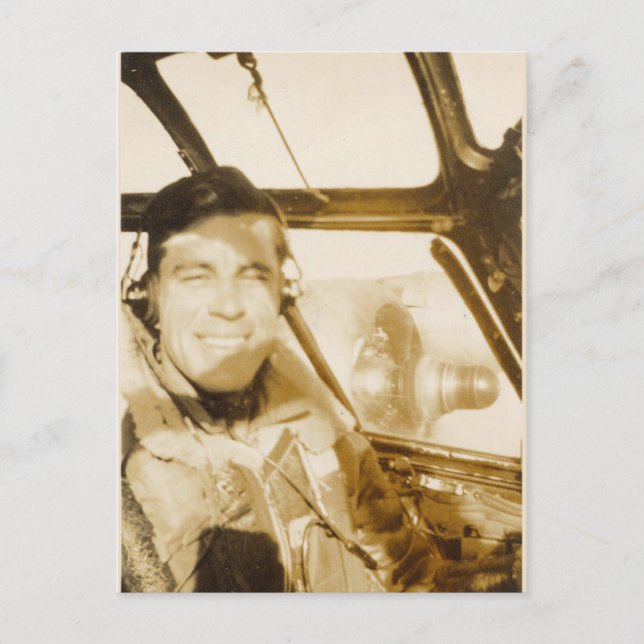 B-24 Pilot Postcard (Front)