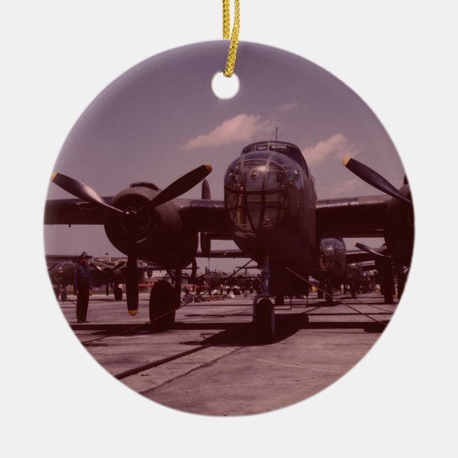 B-25 Bomber Ceramic Tree Decoration (Front)