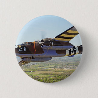 B-25 Mitchell Vintage Aircraft 6 Cm Round Badge