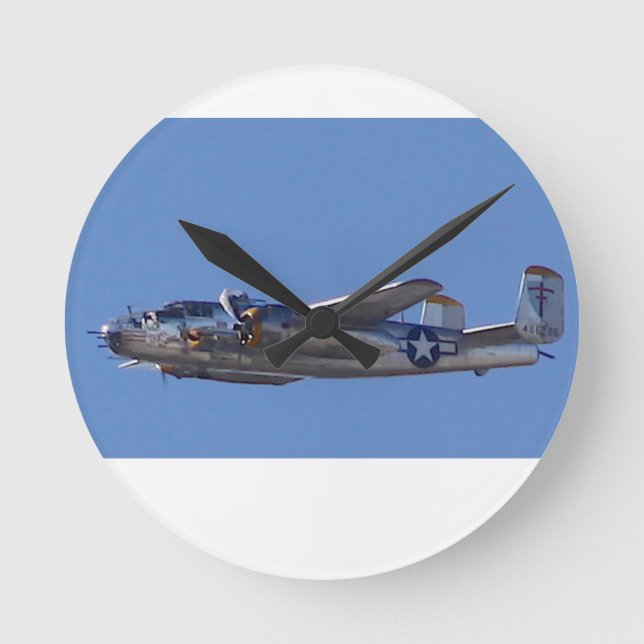 B-25  ROUND CLOCK (Front)