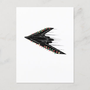B-2 B2 Spirit Stealth Bomber Jet Plane 4th of July Holiday Postcard