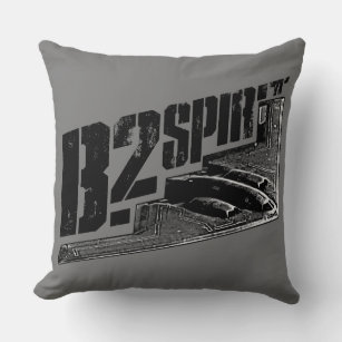 B-2 Spirit Grade A Cotton Throw Pillow 20x20