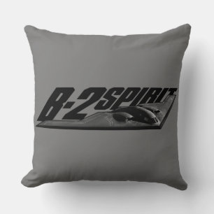 B-2 Spirit Grade A Cotton Throw Pillow 20x20