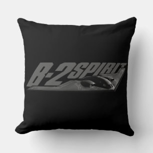 B-2 Spirit Grade A Cotton Throw Pillow 20x20