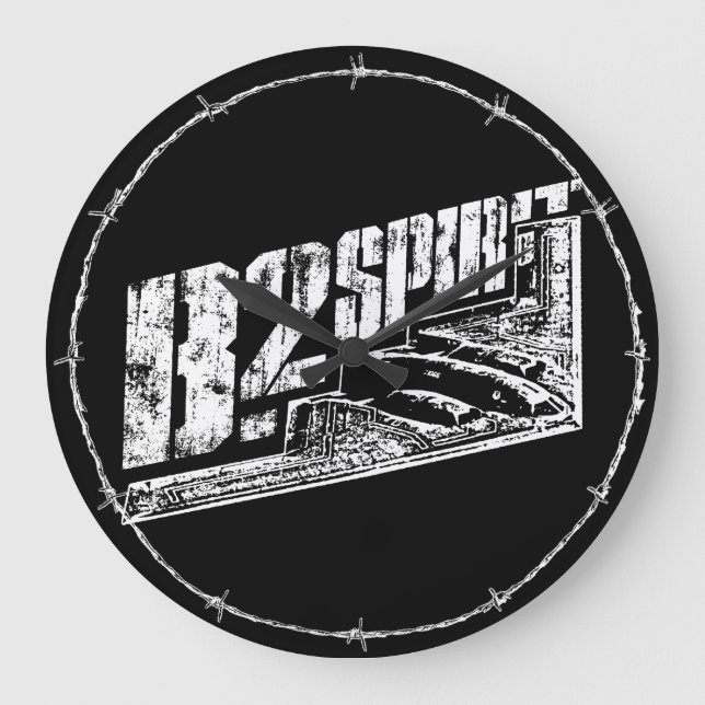 B-2 Spirit Round (Large) Wall Clock (Front)