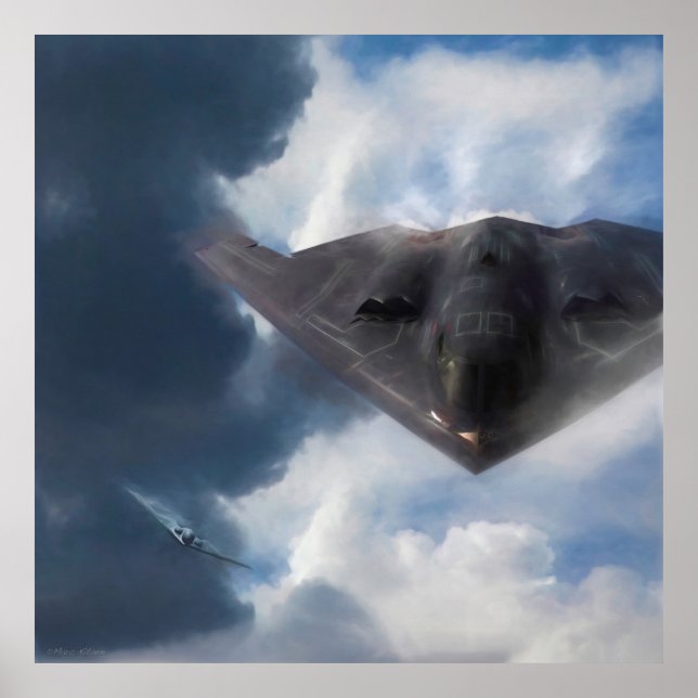 B-2 Spirit Stealth Bomber GHOST MAKER Poster (Front)