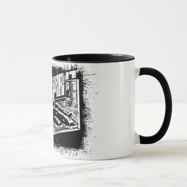 B-2 Spirit Templates BK Ringer Coffee Mug (Right)