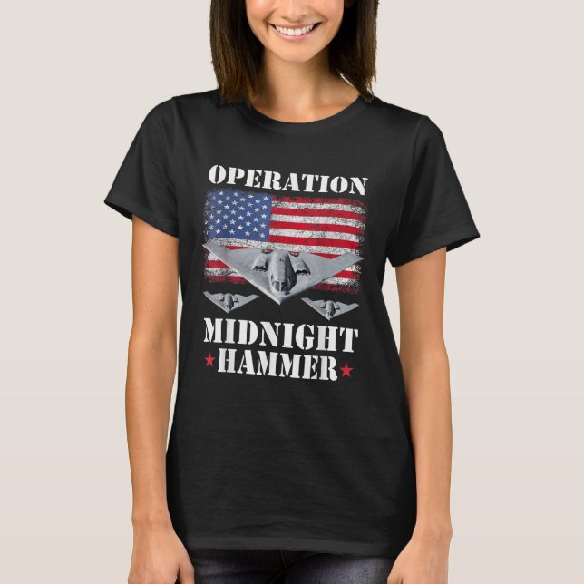 B-2 Stealth Jet Shirt Operation Midnight Hammer  (Front)