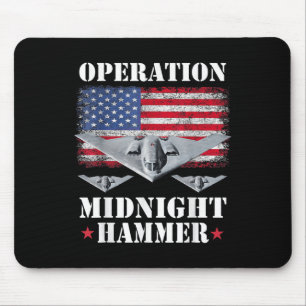 B-2 Stealth Jet Shirt Operation Midnight Hammer Mouse Pad