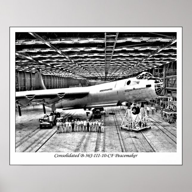 B-36 Peacemaker quality aircraft poster/print Poster (Front)