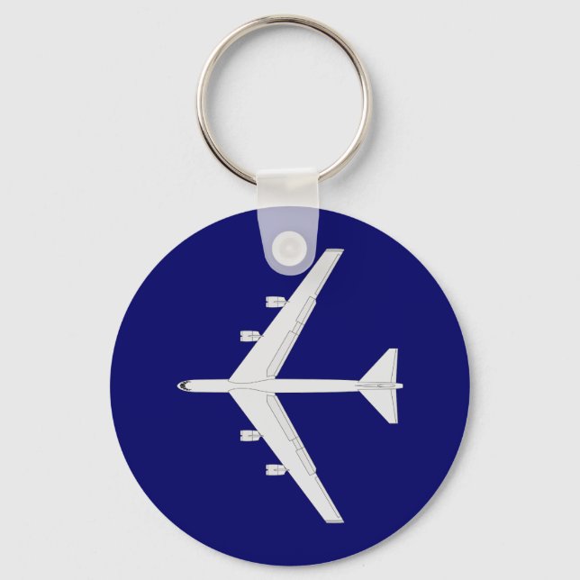 B-52 Bomber - Top View Key Ring (Front)