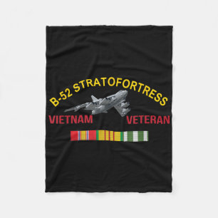 B-52 Stratofortress Vietnam Veteran B-52 Bomber Ai Fleece Blanket