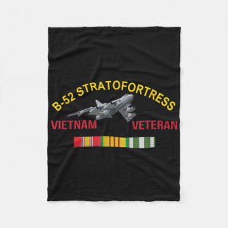 B-52 Stratofortress Vietnam Veteran B-52 Bomber Ai Fleece Blanket