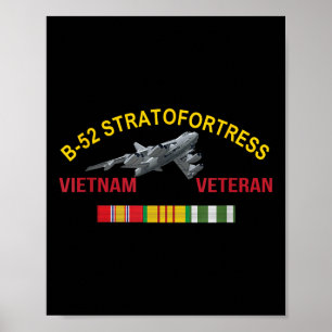 B-52 Stratofortress Vietnam Veteran B-52 Bomber Ai Poster