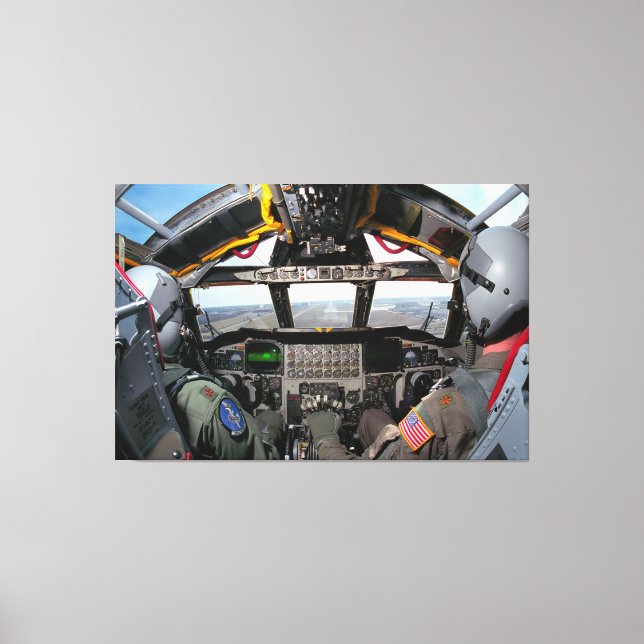 B-52H STRATOFORTRESS COCKPIT 40x60 Canvas Print (Front)