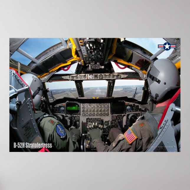 B-52H STRATOFORTRESS COCKPIT POSTER (Front)